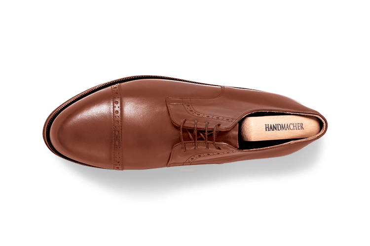 Modell 10 Prager Kalbleder cognac