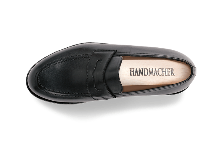 Modell 55 Penny Loafer Kalbleder schwarz